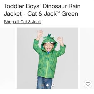 NWT Cat & Jack boys raincoat